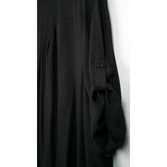 April Sky BOHO Chic Black Floral Embroidered Blouse/Top-Women's 1X - Picture 10 of 10